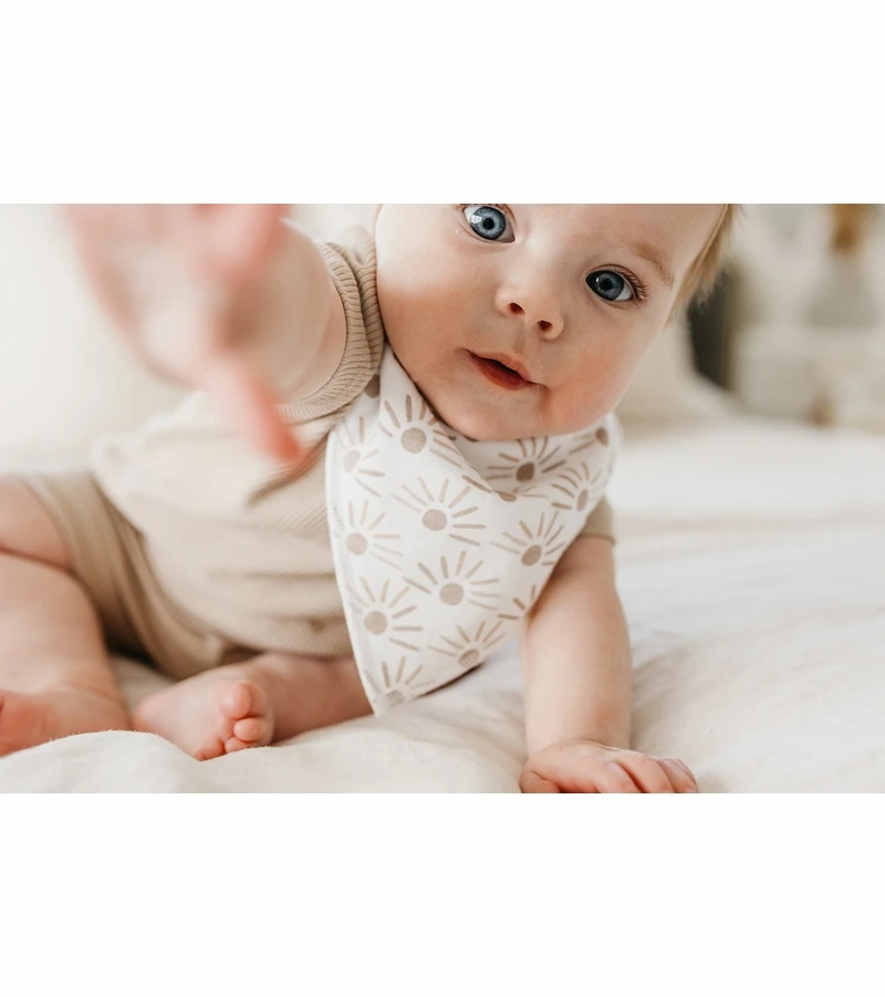 Copper Pearl Baby Bandana Bibs, 4 Pack - Bliss 7 Copper Pearl Baby Bandana Bibs, 4 Pack - Bliss - Image 5