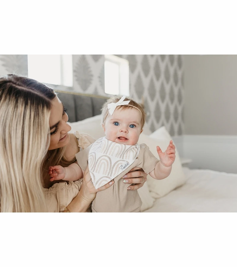 Copper Pearl Baby Bandana Bibs, 4 Pack - Bliss 8 Copper Pearl Baby Bandana Bibs, 4 Pack - Bliss - Image 6