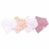 Copper Pearl Baby Bandana Bibs, 4 Pack - Lola -Little Unicorn Store copper pearl baby bandana bibs 4 pack lola 230
