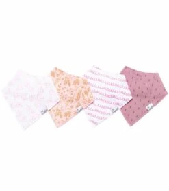 Copper Pearl Baby Bandana Bibs, 4 Pack - Lola