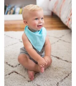 Copper Pearl Baby Bandana Bibs, 4 Pack - Oxford -Little Unicorn Store copper pearl baby bandana bibs 4 pack oxford 234