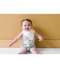 Copper Pearl Baby Bandana Bibs, 4 Pack - Stone -Little Unicorn Store copper pearl baby bandana bibs 4 pack stone 148