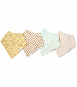 Copper Pearl Baby Bandana Bibs, 4 Pack - Vance