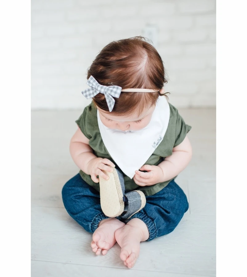 Copper Pearl Baby Bandana Bibs, 4 Pack - White 4 Copper Pearl Baby Bandana Bibs, 4 Pack - White - Image 2