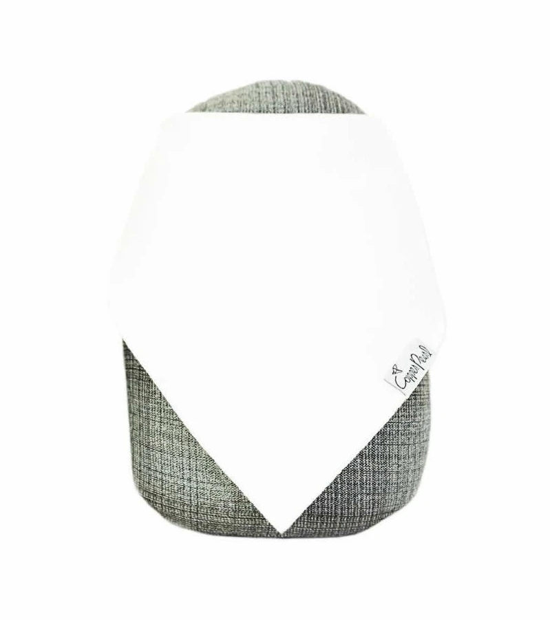 Copper Pearl Baby Bandana Bibs, 4 Pack - White 8 Copper Pearl Baby Bandana Bibs, 4 Pack - White - Image 6