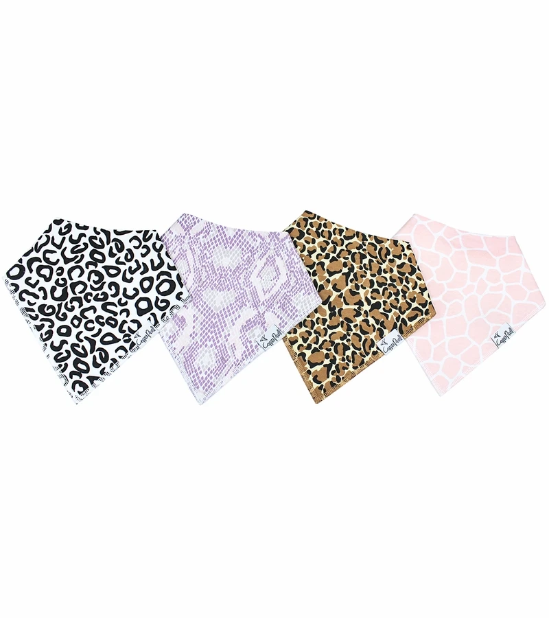 Copper Pearl Baby Bandana Bibs, 4 Pack - Zara 3 Copper Pearl Baby Bandana Bibs, 4 Pack - Zara