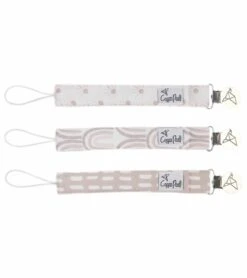 Copper Pearl Binky Clips, 3 Pack - Bliss