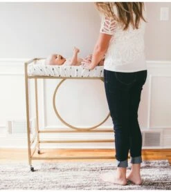 Copper Pearl Changing Pad Cover - Native -Little Unicorn Store copper pearl changing pad cover native 181