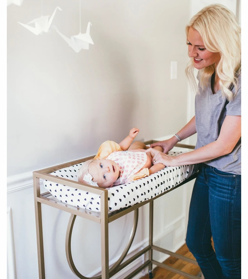 Copper Pearl Changing Pad Cover - Smitten 5 Copper Pearl Changing Pad Cover - Smitten - Image 3