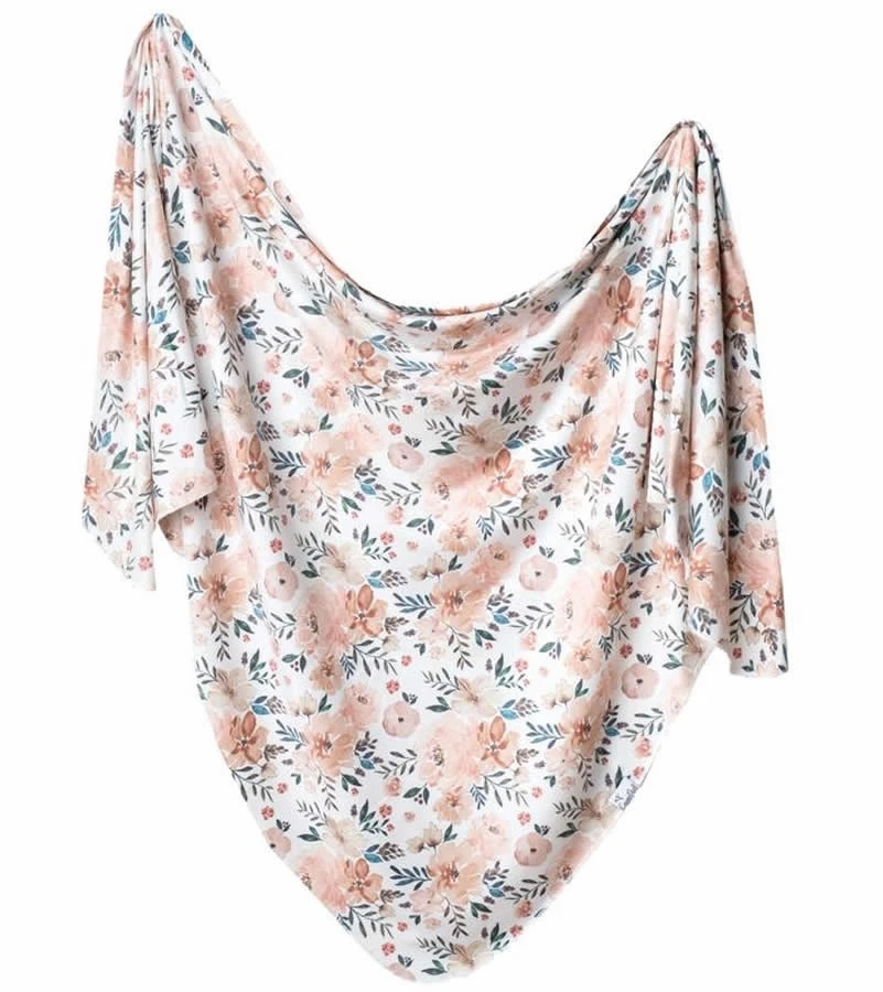 Copper Pearl Knit Swaddle Blanket - Autumn 3 Copper Pearl Knit Swaddle Blanket - Autumn