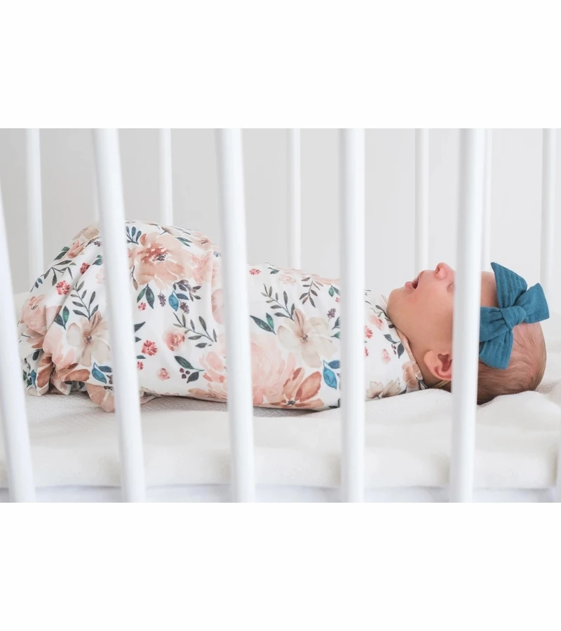 Copper Pearl Knit Swaddle Blanket - Autumn 9 Copper Pearl Knit Swaddle Blanket - Autumn - Image 7