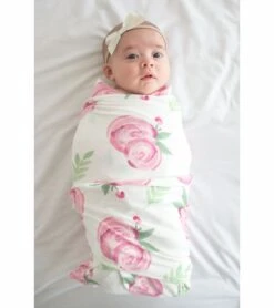 Copper Pearl Knit Swaddle Blanket - Grace -Little Unicorn Store copper pearl knit swaddle blanket grace 182