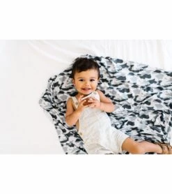 Copper Pearl Knit Swaddle Blanket - Gunnar -Little Unicorn Store copper pearl knit swaddle blanket gunnar 96