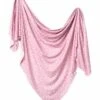 Copper Pearl Knit Swaddle Blanket - Lucy