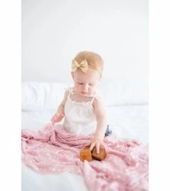 Copper Pearl Knit Swaddle Blanket - Lucy 12 Copper Pearl Knit Swaddle Blanket - Lucy -Little Unicorn Store copper pearl knit swaddle blanket lucy 226