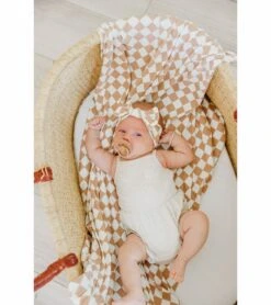 Copper Pearl Knit Swaddle Blanket - Rad -Little Unicorn Store copper pearl knit swaddle blanket rad 8