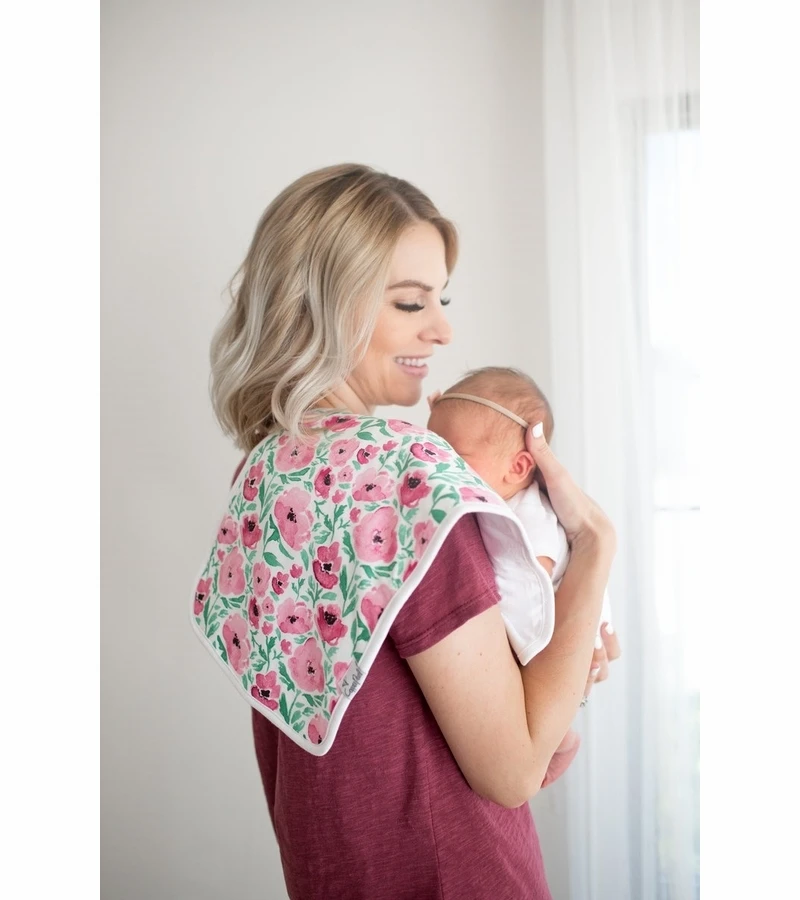 Copper Pearl Premium Burp Cloths, 3 Pack - Bloom 4 Copper Pearl Premium Burp Cloths, 3 Pack - Bloom - Image 2