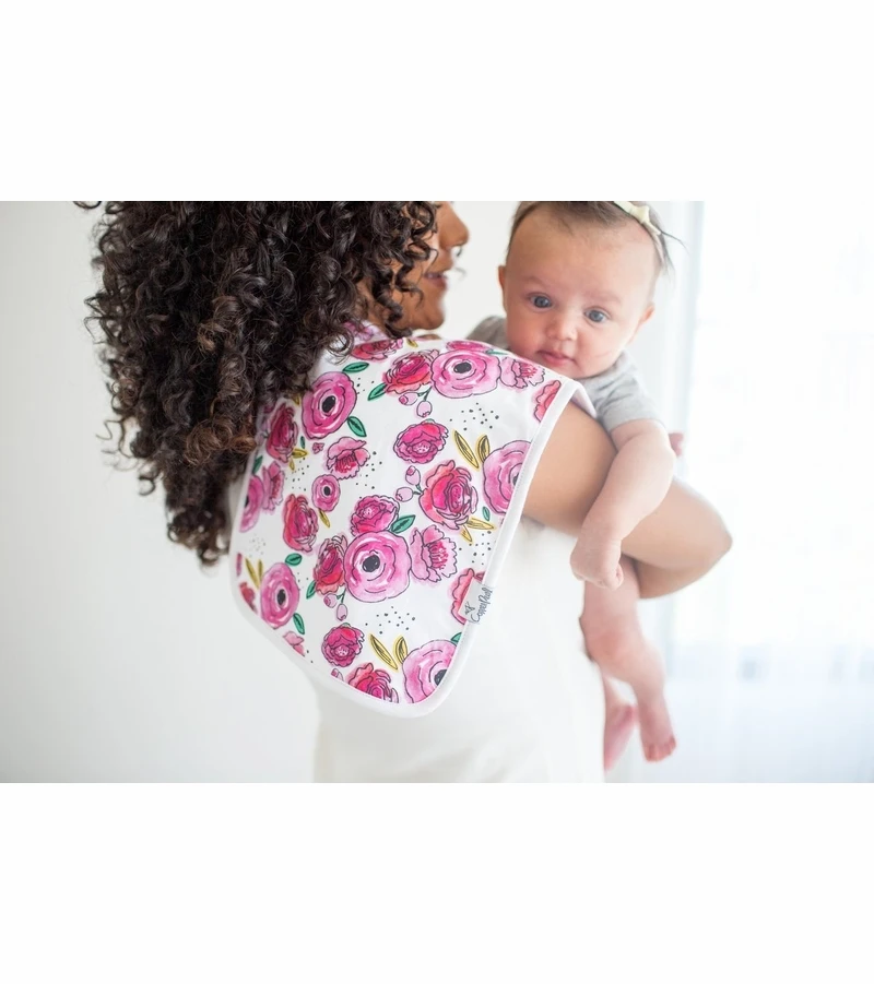 Copper Pearl Premium Burp Cloths, 3 Pack - Bloom 5 Copper Pearl Premium Burp Cloths, 3 Pack - Bloom - Image 3