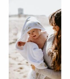 Copper Pearl Premium Hooded Towel - Chip -Little Unicorn Store copper pearl premium hooded towel chip 155