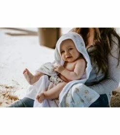 Copper Pearl Premium Hooded Towel - Chip -Little Unicorn Store copper pearl premium hooded towel chip 156