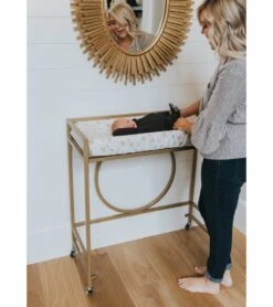 Copper Pearl Premium Knit Diaper Changing Pad Cover - Chip -Little Unicorn Store copper pearl premium knit diaper changing pad cover chip 195