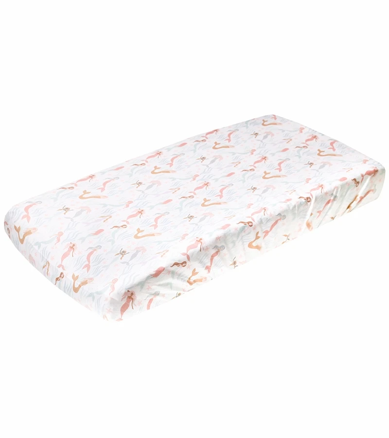 Copper Pearl Premium Knit Diaper Changing Pad Cover - Coral 3 Copper Pearl Premium Knit Diaper Changing Pad Cover - Coral