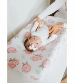 Copper Pearl Premium Knit Diaper Changing Pad Cover - Grace -Little Unicorn Store copper pearl premium knit diaper changing pad cover grace 215