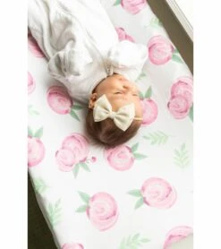 Copper Pearl Premium Knit Diaper Changing Pad Cover - Grace -Little Unicorn Store copper pearl premium knit diaper changing pad cover grace 217