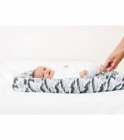 Copper Pearl Premium Knit Diaper Changing Pad Cover - Gunnar -Little Unicorn Store copper pearl premium knit diaper changing pad cover gunnar 95