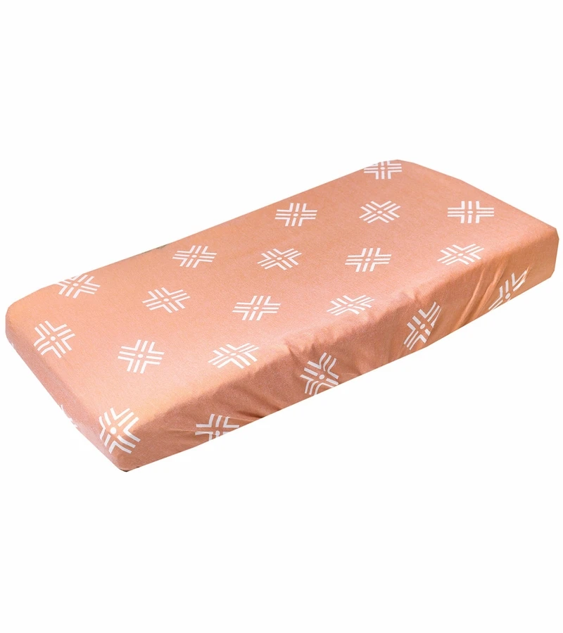 Copper Pearl Premium Knit Diaper Changing Pad Cover - Mesa 3 Copper Pearl Premium Knit Diaper Changing Pad Cover - Mesa