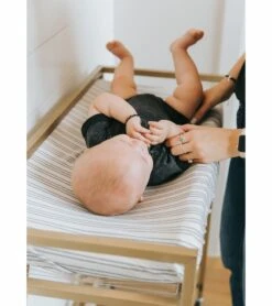 Copper Pearl Premium Knit Diaper Changing Pad Cover - Midtown -Little Unicorn Store copper pearl premium knit diaper changing pad cover midtown 241