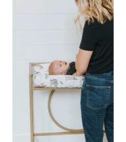 Copper Pearl Premium Knit Diaper Changing Pad Cover - Noah -Little Unicorn Store copper pearl premium knit diaper changing pad cover noah 220