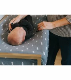 Copper Pearl Premium Knit Diaper Changing Pad Cover - North -Little Unicorn Store copper pearl premium knit diaper changing pad cover north 212