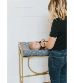 Copper Pearl Premium Knit Diaper Changing Pad Cover - North -Little Unicorn Store copper pearl premium knit diaper changing pad cover north 216