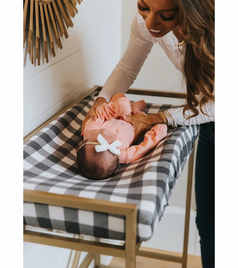 Copper Pearl Premium Knit Diaper Changing Pad Cover - Scotland 4 Copper Pearl Premium Knit Diaper Changing Pad Cover - Scotland - Image 2