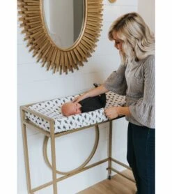 Copper Pearl Premium Knit Diaper Changing Pad Cover - Wild -Little Unicorn Store copper pearl premium knit diaper changing pad cover wild 201