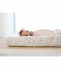 Copper Pearl Premium Knit Diaper Changing Pad Cover - Willow -Little Unicorn Store copper pearl premium knit diaper changing pad cover willow 78