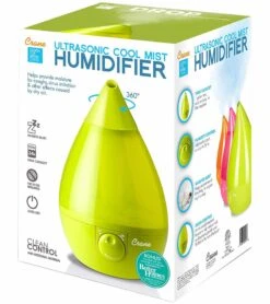 Crane Cool Mist Drop Shape Humidifier - Green -Little Unicorn Store crane cool mist drop shape humidifier green 138