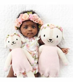 Cuddle+Kind Hand Knit Doll - Mini Charlotte The Dog, 13" -Little Unicorn Store cuddle kind hand knit doll mini charlotte the dog 13 151