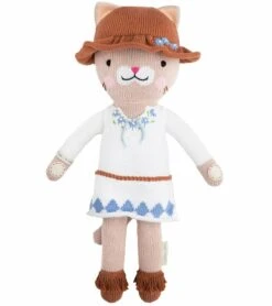 Cuddle+Kind Hand Knit Doll - Mini Chelsea The Cat, 13"