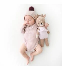 Cuddle+Kind Hand Knit Doll - Mini Violet The Fawn, 13" -Little Unicorn Store cuddle kind hand knit doll mini violet the fawn 13 147