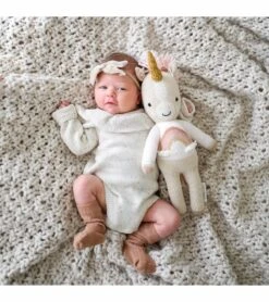 Cuddle+Kind Hand Knit Doll - Mini Zara The Unicorn, 13" 13 Cuddle+Kind Hand Knit Doll - Mini Zara The Unicorn, 13" -Little Unicorn Store cuddle kind hand knit doll mini zara the unicorn 13 199