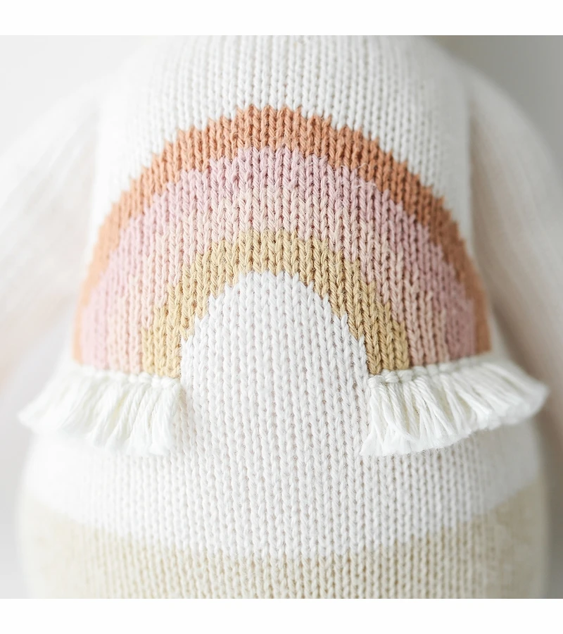 Cuddle+Kind Hand Knit Doll - Mini Zara The Unicorn, 13" 8 Cuddle+Kind Hand Knit Doll - Mini Zara The Unicorn, 13" - Image 6