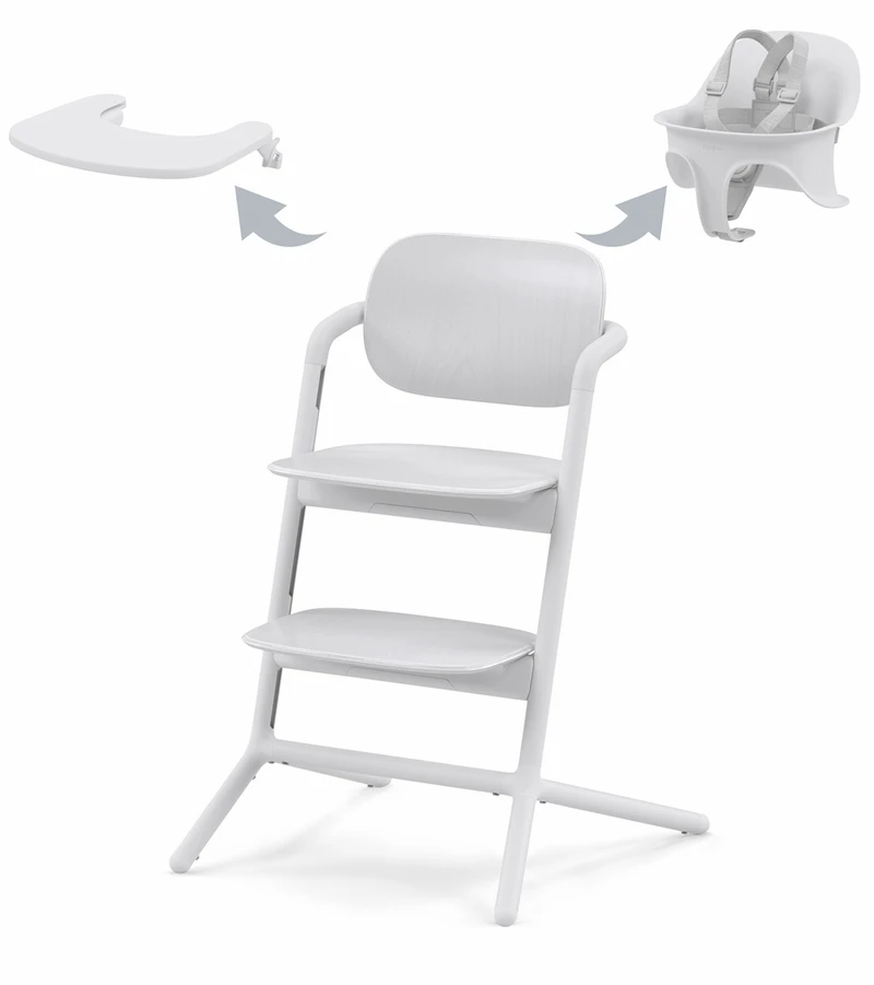 Cybex LEMO 2 High Chair 3-in-1 Set - All White 3 Cybex LEMO 2 High Chair 3-in-1 Set - All White