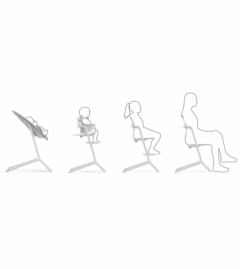 Cybex LEMO 2 High Chair 3-in-1 Set - All White 5 Cybex LEMO 2 High Chair 3-in-1 Set - All White - Image 3