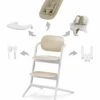Cybex LEMO 2 High Chair 4-in-1 Set - Sand White -Little Unicorn Store cybex lemo 2 high chair 4 in 1 set sand white 90