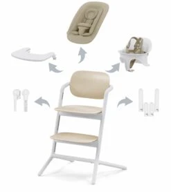 Cybex LEMO 2 High Chair 4-in-1 Set - Sand White