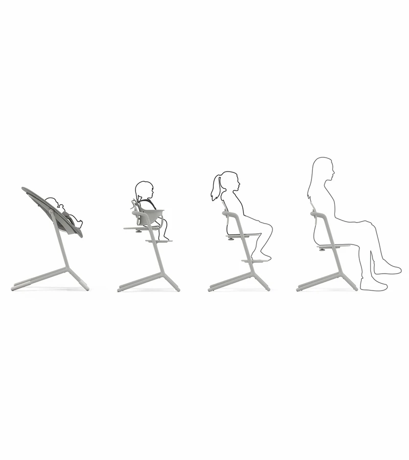 Cybex LEMO 2 High Chair - Suede Grey 4 Cybex LEMO 2 High Chair - Suede Grey - Image 2