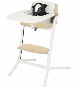 Cybex LEMO High Chair, Wood - Porcelaine White
