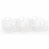 Dadada Central Park Storage Baskets (Set Of 3) - White 2 Dadada Central Park Storage Baskets (Set Of 3) - White -Little Unicorn Store dadada central park storage baskets set of 3 white 75